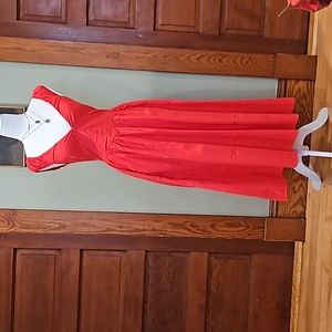 Abercrombie & Fitch Cap Sleeve Corset Midi Dress XS